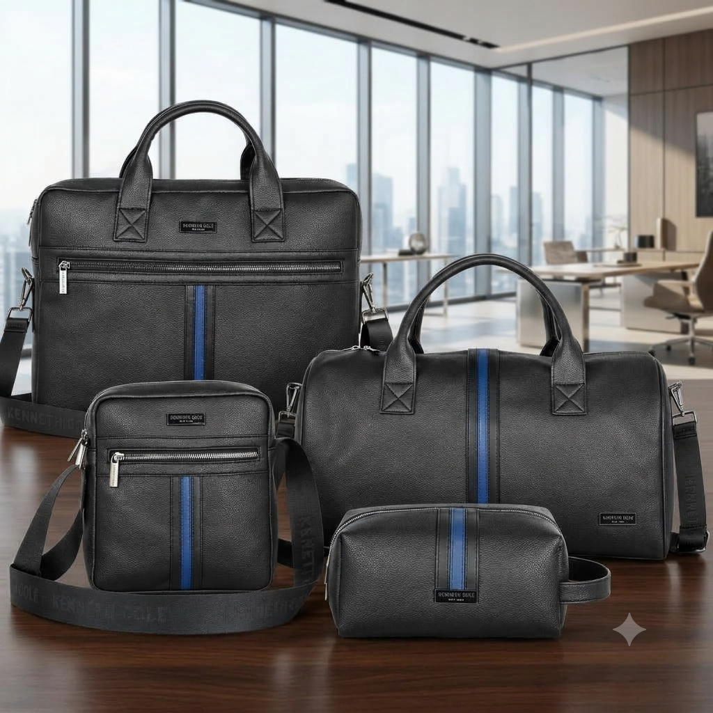 Kenneth Cole Stripe Bags Combo