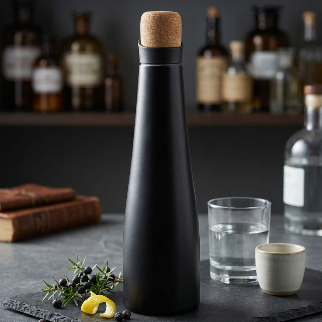 Stainless Steel Water Bottle With Cork Cap